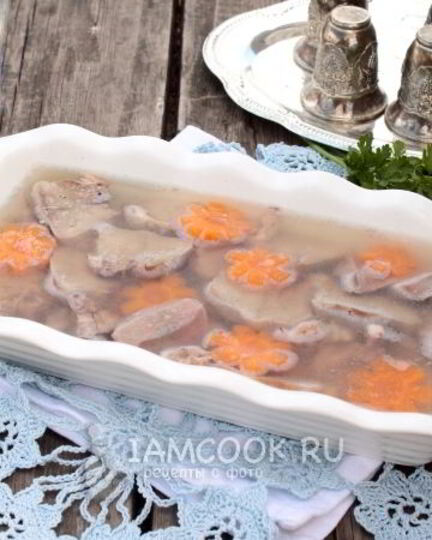 Рецепт заливного из языка
