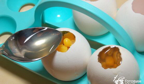 заливное яйца фаберже с креветками