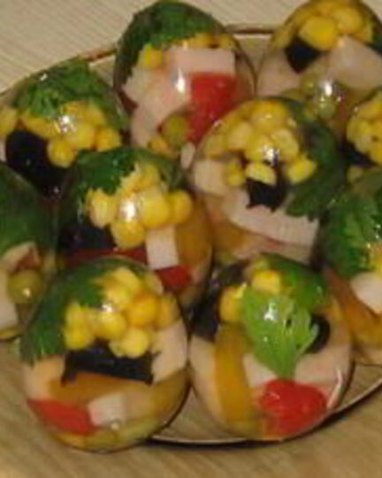 Рецепт заливного яйца фаберже