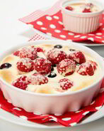 Запеченный сабайон с ягодами