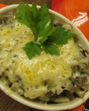 Грибной жульен со сливками