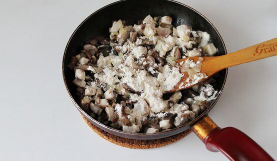 классический жульен с курицей