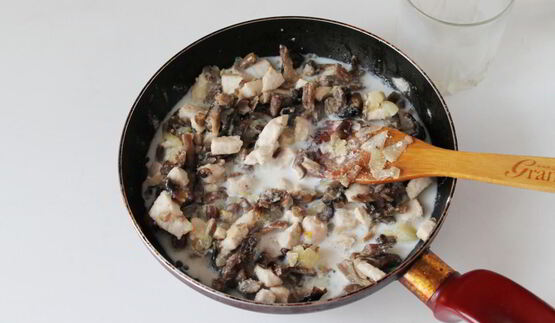 классический жульен с курицей