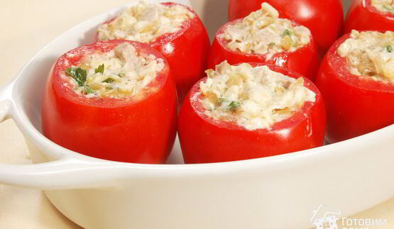 помидоры, запеченные с жюльеном