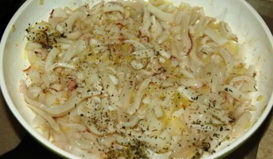 жульен с кальмарами