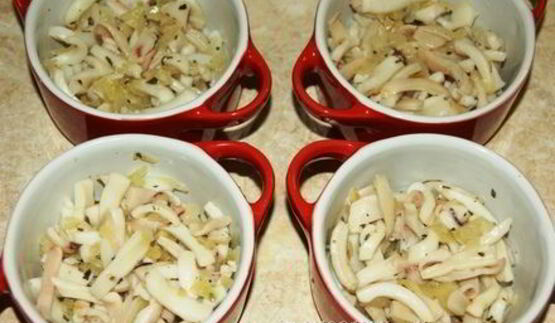 жульен с кальмарами