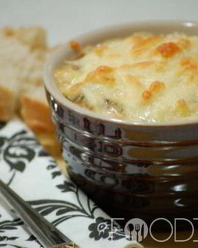 Жульен с креветками