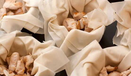 жульен с курицей в тесте фило