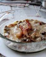 Жульен со свининой и грибами