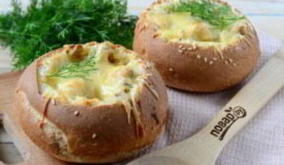 жульен в булочках