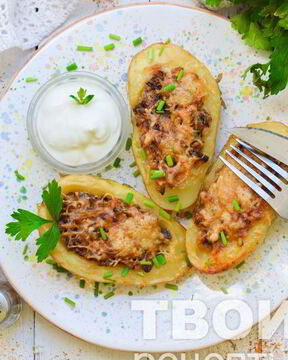 Жульен в картошке