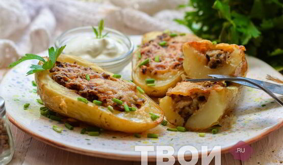 жульен в картошке