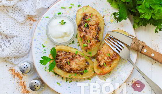 жульен в картошке