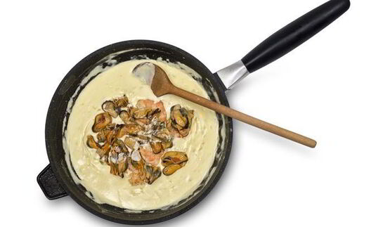 жюльен с креветками