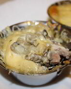 Жюльен с курицей и шампиньонами