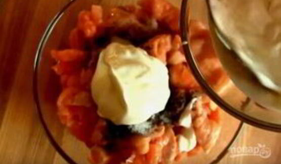 жюльен с рыбой в батоне