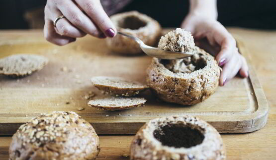 жюльен в хрустящей булочке